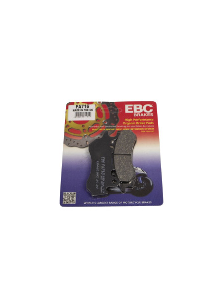 Plaquettes de frein EBC BRAKES FA716 organique - HONDA