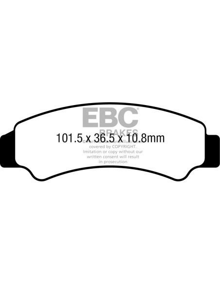 Plaquettes de frein EBC BRAKES FA726TT métal fritté - carbone - CF MOTO