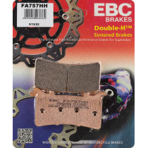 Plaquettes de frein EBC BRAKES FA757HH métal fritté - BMW - HONDA