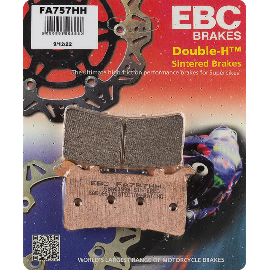 Plaquettes de frein EBC BRAKES FA757HH métal fritté - BMW - HONDA