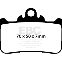 Plaquettes de frein EBC BRAKES FA759HH métal fritté - HONDA
