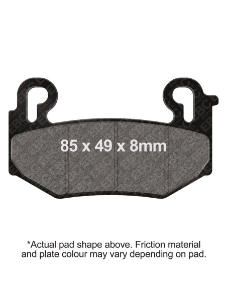 Plaquettes de frein EBC BRAKES FA779HH métal fritté - BMW