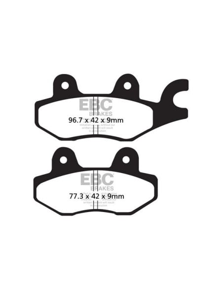 Plaquettes de frein EBC BRAKES GPFAX197HH métal fritté - carbone - DAELIM - HONDA - KAWASAKI - KYMCO