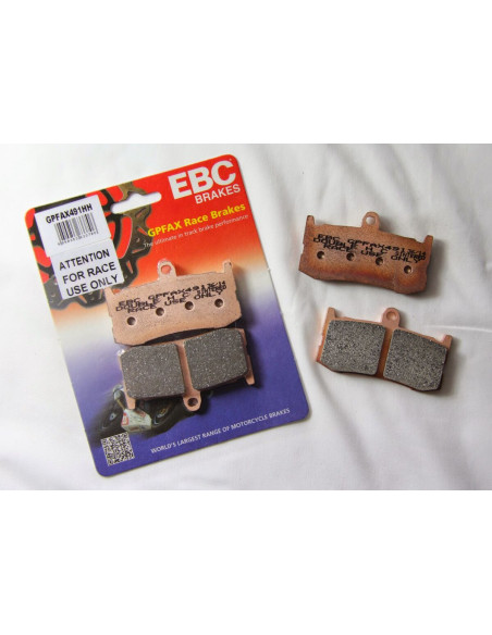 Plaquettes de frein EBC BRAKES GPFAX197HH métal fritté - carbone - DAELIM - HONDA - KAWASAKI - KYMCO