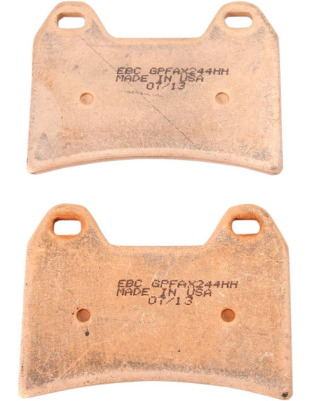 Plaquettes de frein EBC BRAKES GPFAX244HH métal fritté - carbone - APRILIA - BMW - DUCATI - HUSQVARNA - KTM - SUZUKI - YAMAHA