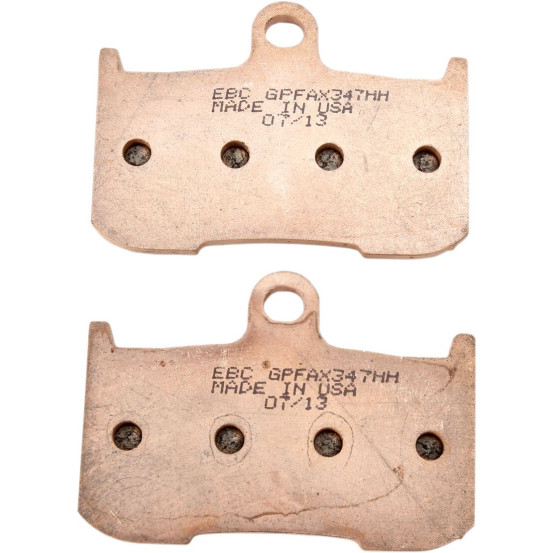 Plaquettes de frein EBC BRAKES GPFAX347HH métal fritté - carbone - KAWASAKI - SUZUKI - TRIUMPH - YAMAHA