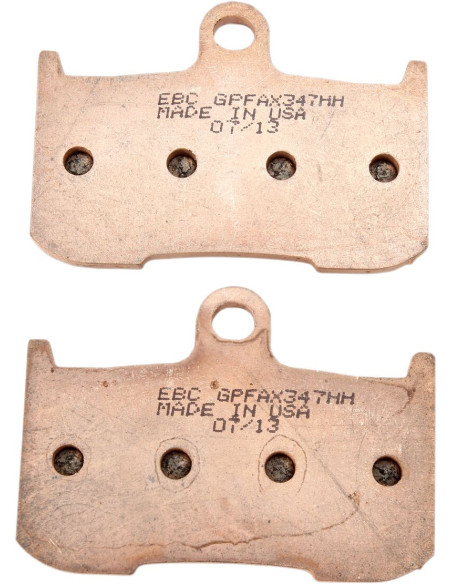 Plaquettes de frein EBC BRAKES GPFAX347HH métal fritté - carbone - KAWASAKI - SUZUKI - TRIUMPH - YAMAHA