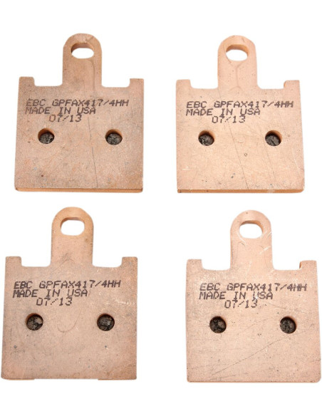 Plaquettes de frein EBC BRAKES GPFAX417/4HH métal fritté - carbone - KAWASAKI