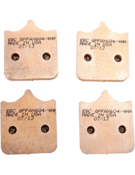 Plaquettes de frein EBC BRAKES GPFAX604/4HH métal fritté - carbone - BMW - TRIUMPH