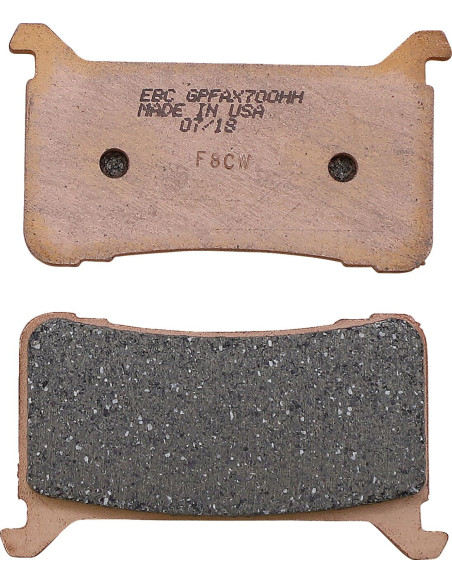 Plaquettes de frein EBC BRAKES GPFAX700HH métal fritté - carbone - HONDA