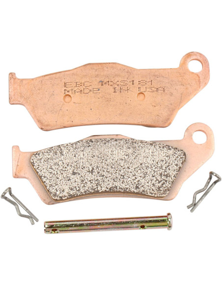 Plaquettes de frein EBC BRAKES MXS181 métal fritté - APRILIA - BMW - GAS GAS - HUSABERG - HUSQVARNA - KTM - SHERCO - YAMAHA