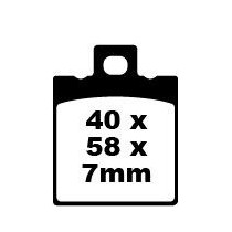 Plaquettes de frein EBC BRAKES SFA047 organique - BETA - HYOSUNG - KEEWAY
