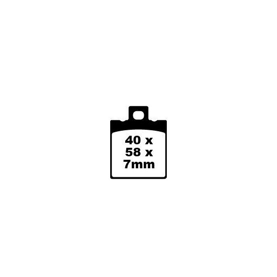 Plaquettes de frein EBC BRAKES SFA047 organique - BETA - HYOSUNG - KEEWAY