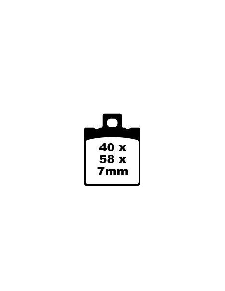 Plaquettes de frein EBC BRAKES SFA047 organique - BETA - HYOSUNG - KEEWAY