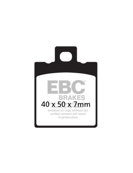 Plaquettes de frein EBC BRAKES SFA047HH métal fritté - BETA - HYOSUNG - KEEWAY - MALAGUTI