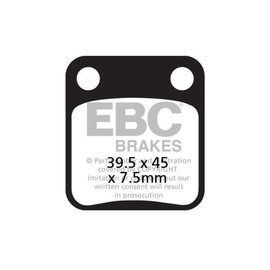 Plaquettes de frein EBC BRAKES SFA054HH métal fritté - DAELIM - HONDA - PEUGEOT