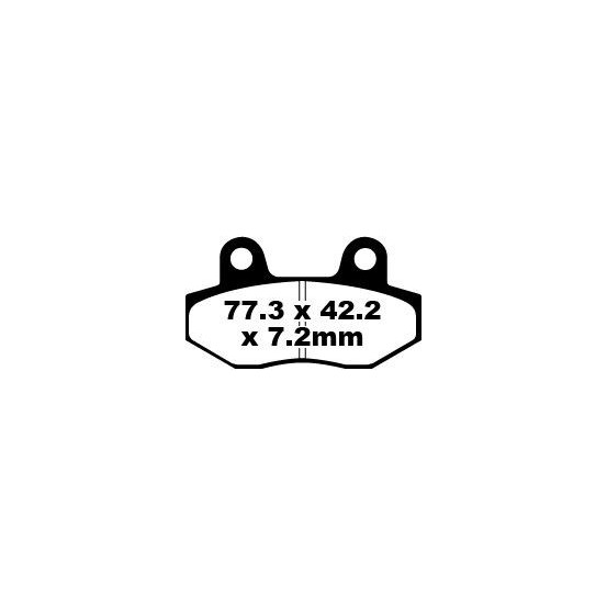 Plaquettes de frein EBC BRAKES SFA086 organique - KYMCO - MASH - PEUGEOT