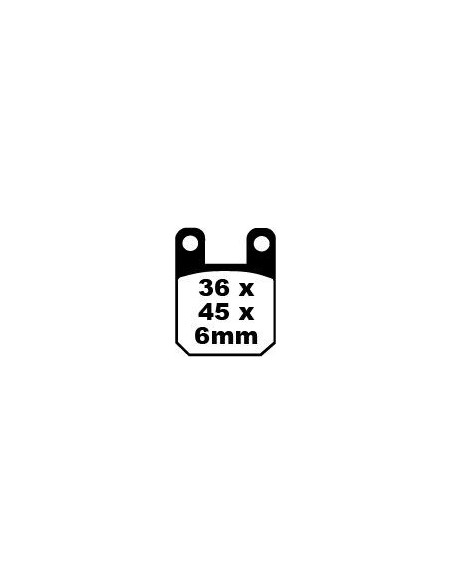 Plaquettes de frein EBC BRAKES SFA115 organique - BETA - DERBI - HUSQVARNA - ITALJET - PEUGEOT - PIAGGIO - SUZUKI - SYM