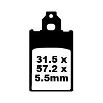 Plaquettes de frein EBC BRAKES SFA116 organique - PIAGGIO