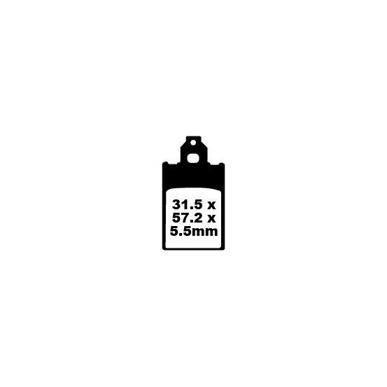 Plaquettes de frein EBC BRAKES SFA116 organique - PIAGGIO