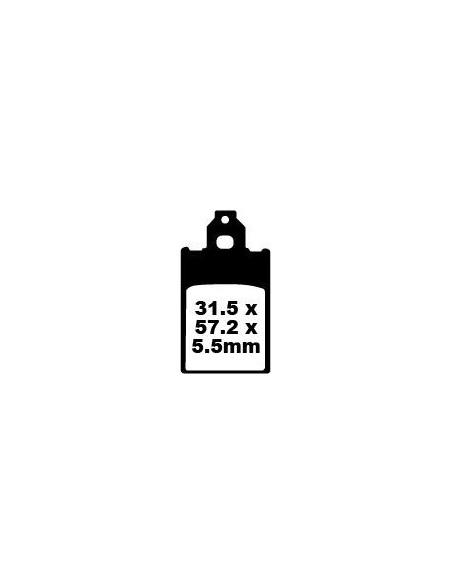 Plaquettes de frein EBC BRAKES SFA116 organique - PIAGGIO
