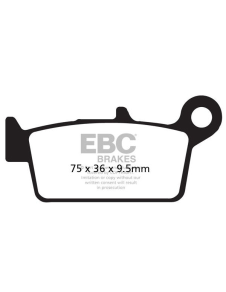 Plaquettes de frein EBC BRAKES SFA131/3 organique - HONDA - PEUGEOT