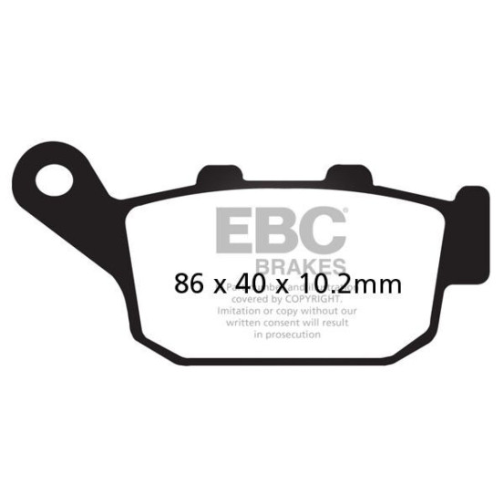 Plaquettes de frein EBC BRAKES SFA140HH métal fritté - HONDA - PEUGEOT