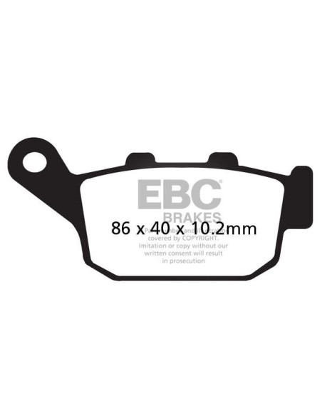 Plaquettes de frein EBC BRAKES SFA140HH métal fritté - HONDA - PEUGEOT