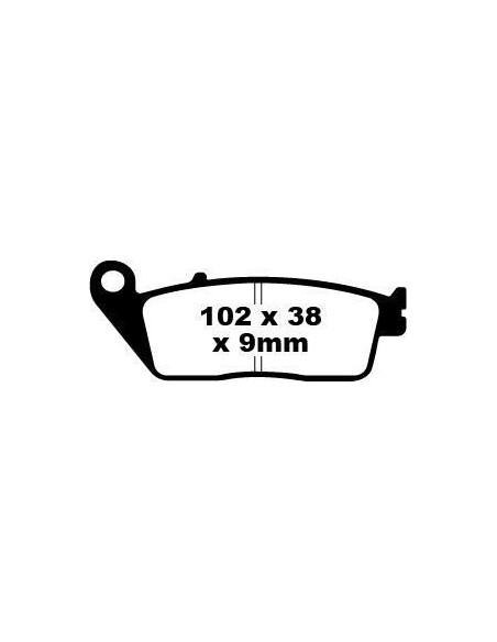 Plaquettes de frein EBC BRAKES SFA142 organique - BMW - DAELIM - KAWASAKI - KYMCO - PEUGEOT - SUZUKI