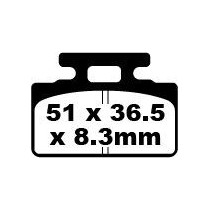 Plaquettes de frein EBC BRAKES SFA151 organique - SYM