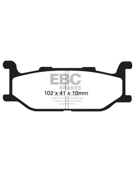 Plaquettes de frein EBC BRAKES SFA179HH métal fritté - YAMAHA