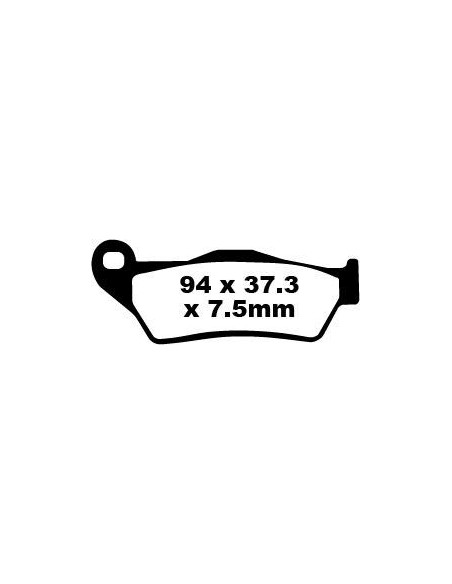 Plaquettes de frein EBC BRAKES SFA181HH métal fritté - APRILIA - GILERA - PIAGGIO - SUZUKI - YAMAHA