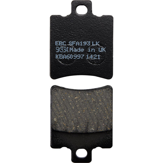 Plaquettes de frein EBC BRAKES SFA193 organique - APRILIA - BETA - HONDA - KYMCO - MBK -PIAGGIO - SUZUKI - SYM - YAMAHA