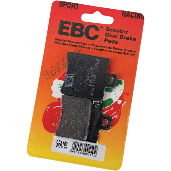 Plaquettes de frein EBC BRAKES SFA193 organique - APRILIA - BETA - HONDA - KYMCO - MBK -PIAGGIO - SUZUKI - SYM - YAMAHA