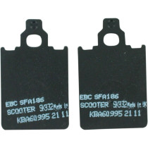 Plaquettes de frein EBC BRAKES SFA186 organique - CAGIVA - PIAGGIO - SUPER SOCO 2