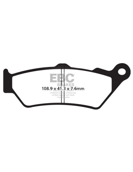 Plaquettes de frein EBC BRAKES SFA209/2 organique - BMW