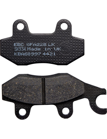 Plaquettes de frein EBC BRAKES SFA228 organique - APRILIA - BENELLI - KEEWAY - KYMCO - PEUGEOT - SUZUKI - SYM