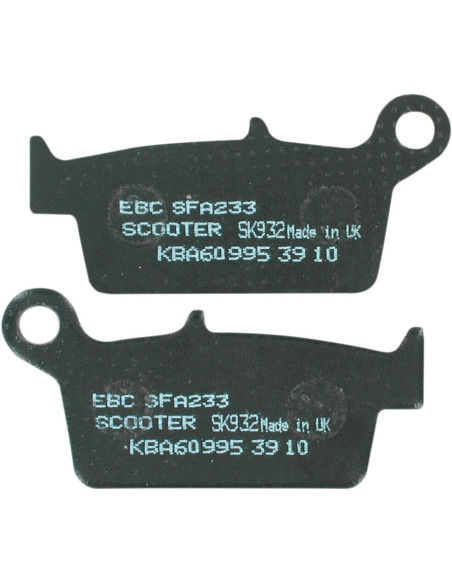 Plaquettes de frein EBC BRAKES SFA233 organique - DAELIM - KYMCO