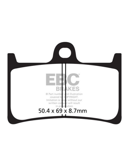 Plaquettes de frein EBC BRAKES SFA252 organique - YAMAHA