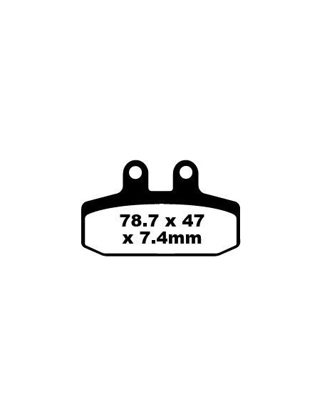 Plaquettes de frein EBC BRAKES SFA256 organique - APRILIA - DERBI - HONDA - KYMCO - SYM - VESPA