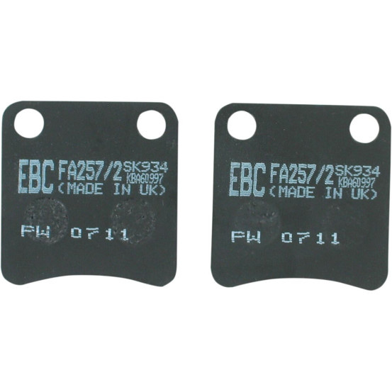 Plaquettes de frein EBC BRAKES SFA257/2 organique - APRILIA - BMW - GILERA - HONDA - KYMCO - PIAGGIO
