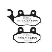 Plaquettes de frein EBC BRAKES SFA264HH métal fritté - PEUGEOT - PGO - SYM - ZERO