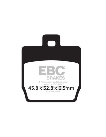 Plaquettes de frein EBC BRAKES SFA268HH métal fritté - YAMAHA