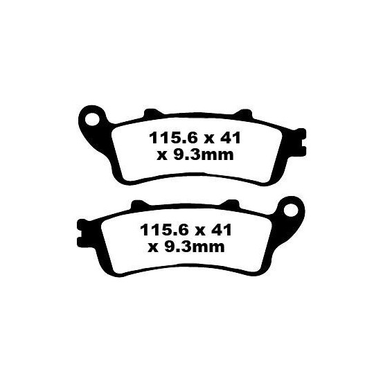 Plaquettes de frein EBC BRAKES SFA281 organique - HONDA - PEUGEOT