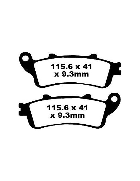 Plaquettes de frein EBC BRAKES SFA281 organique - HONDA - PEUGEOT