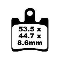 Plaquettes de frein EBC BRAKES SFA283/4 organique - DAELIM - SUZUKI