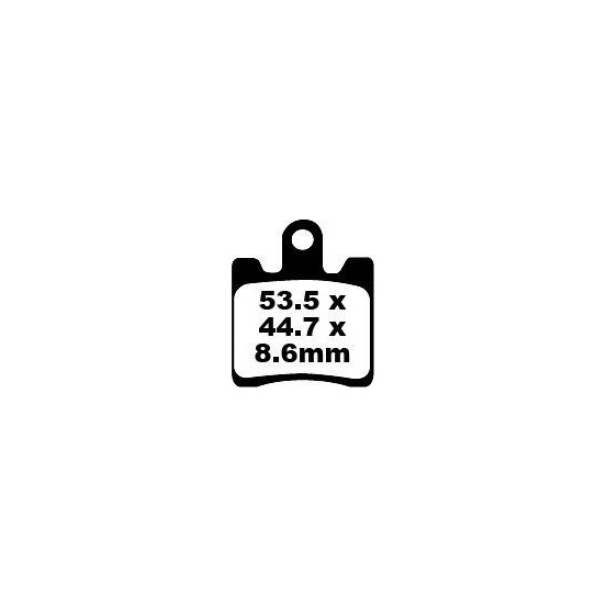 Plaquettes de frein EBC BRAKES SFA283/4 organique - DAELIM - SUZUKI