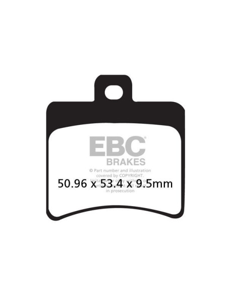 Plaquettes de frein EBC BRAKES SFA298HH métal fritté - APRILIA - BENELLI - BETA - CPI - DERBI - HYOSUNG - MALAGUTI