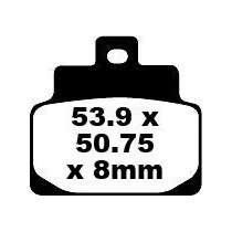 Plaquettes de frein EBC BRAKES SFA301 organique - APRILIA - KYMCO - PIAGGIO - SYM
