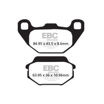 Plaquettes de frein EBC BRAKES SFA305HH métal fritté - KYMCO